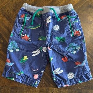 Mini Boden Navy Insect Print Shorts size 11